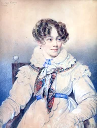 Porträt von Sophie Rostopchine (1799-1874), Gräfin von Ségur, 1823